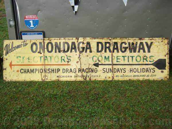 Onondaga Dragway - Old Sign From Ron Gross (newer photo)